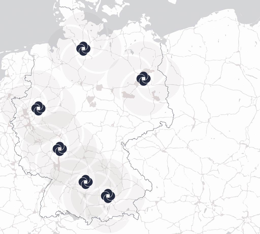 NiSV Bildungsallianz Partner - Deutschlandkarte